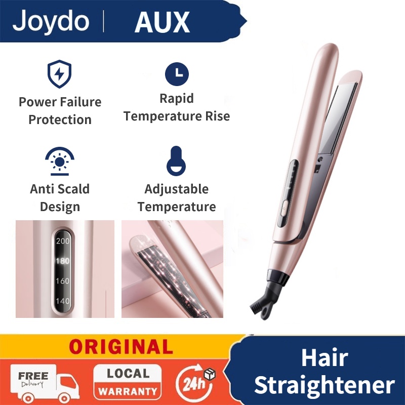 Aux Hs 705 Hair Straightener Curling Iron 2in1 Mini Curler Advanced Panel Smart Display Negative 