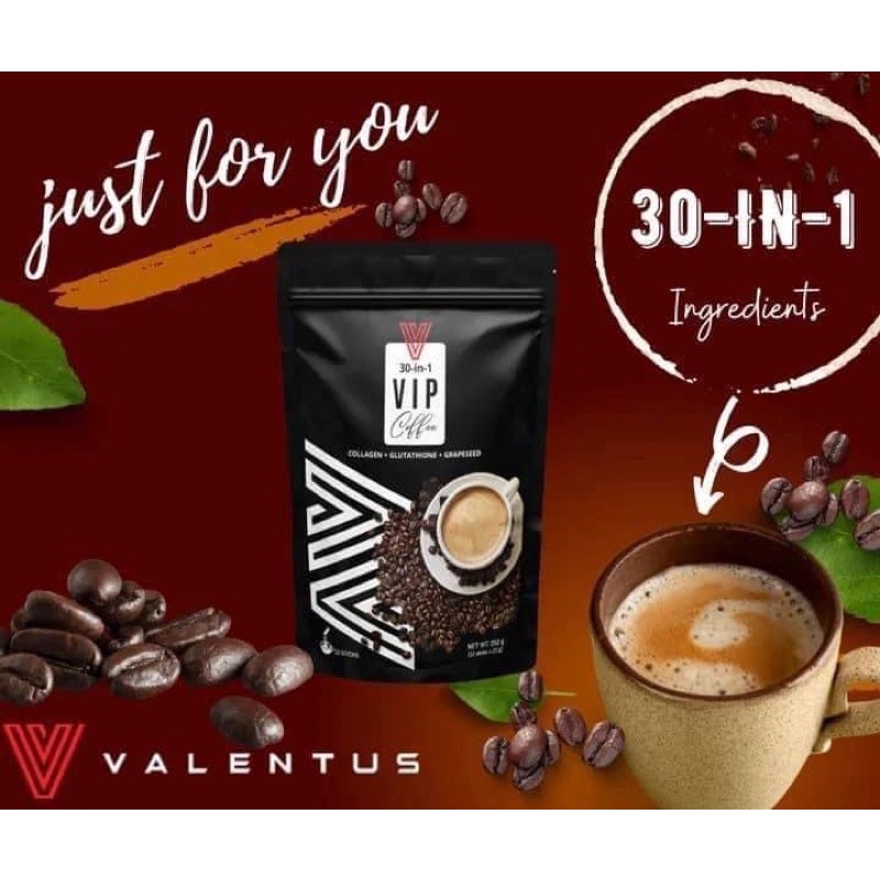 VALENTUS 30in1 VIP COFFEE 12 SACHETS(1 PACK) Shopee Philippines