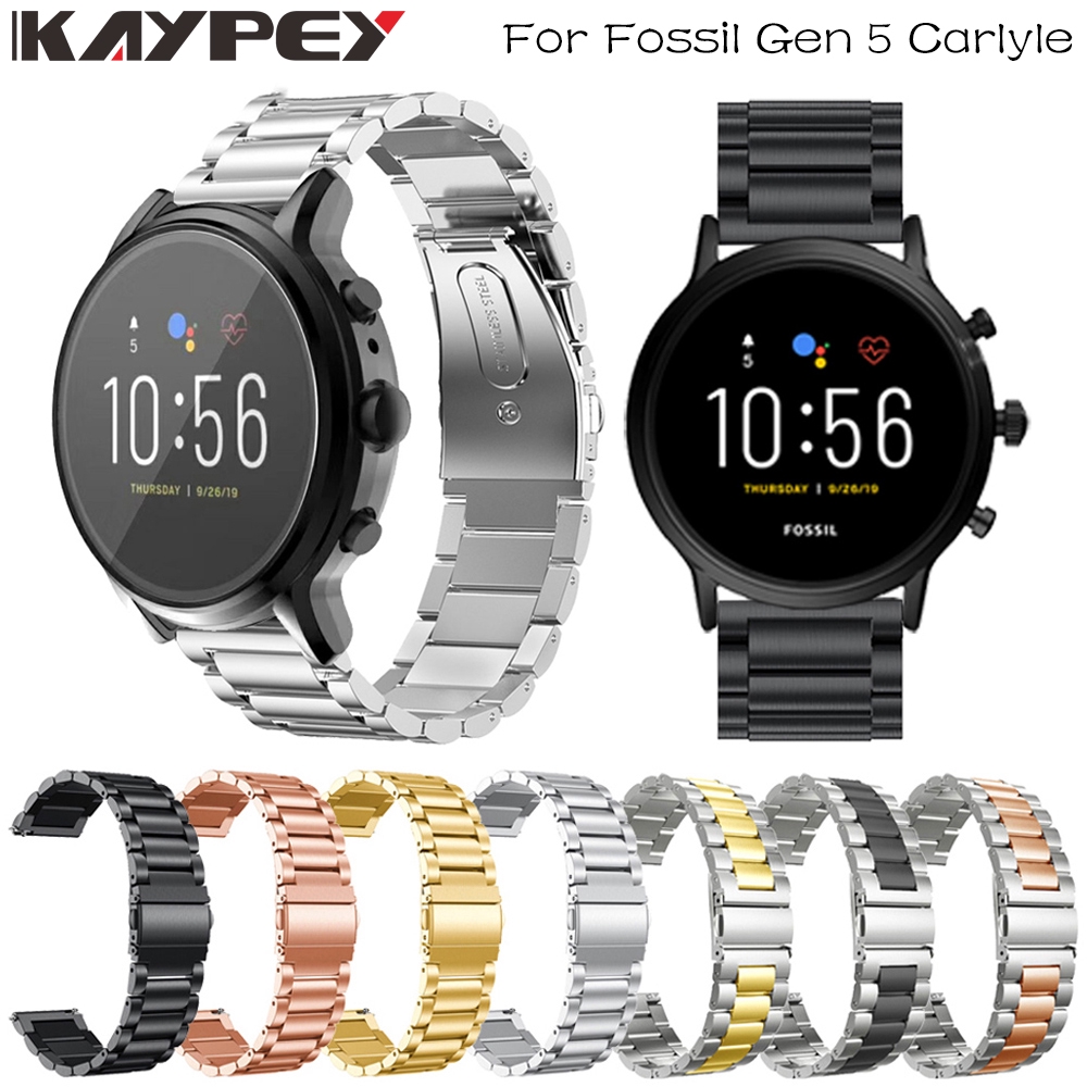 22MM Stainless Steel Strap For Fossil Gen 4 Q Explorist HR/Gen 5 Smart  Watch Band Bracelet Replaceable Wrist Strap Gen5 5 Correa | Shopee  Philippines