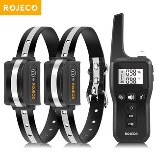 ROJECO Electric Dog Training Collar With Ipx7 Waterproof Shock Remote Refill Vibration Sound 1000M