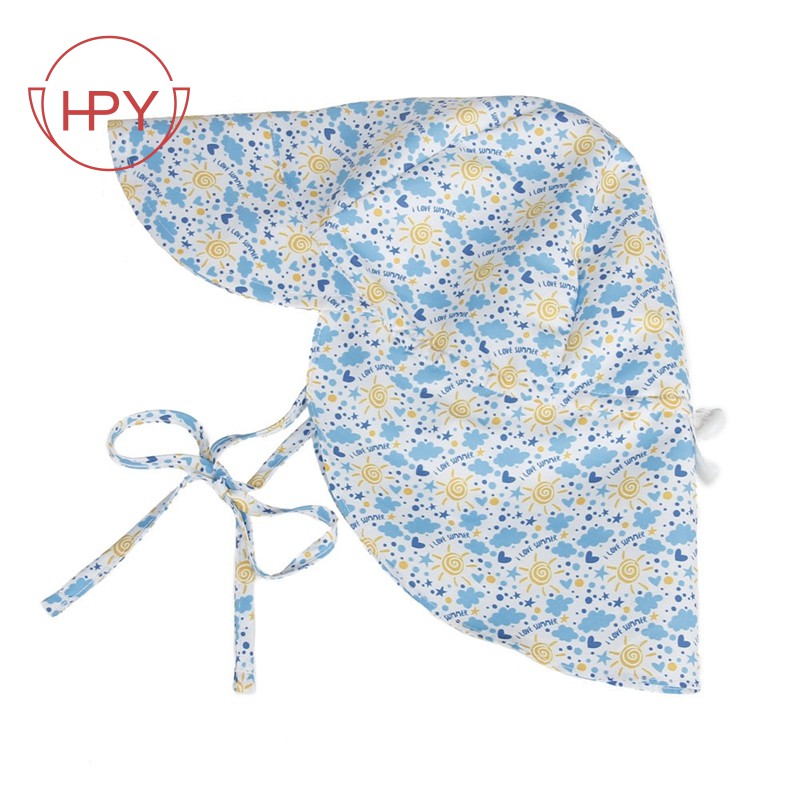 baby boy sun hat with neck protection
