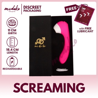 Midoko Hinako 9 Frequency ”Screaming Rechargeable Massage Vibrator for Girls Sex Toy for Women Pink #1