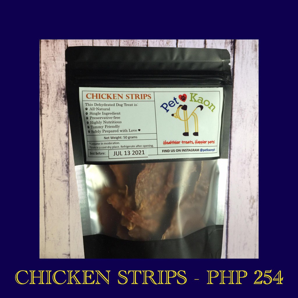 PetKaon Dehydrated Chicken Strips Dog Treats (50g) Shopee Philippines