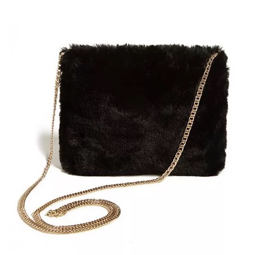 furry sling bag