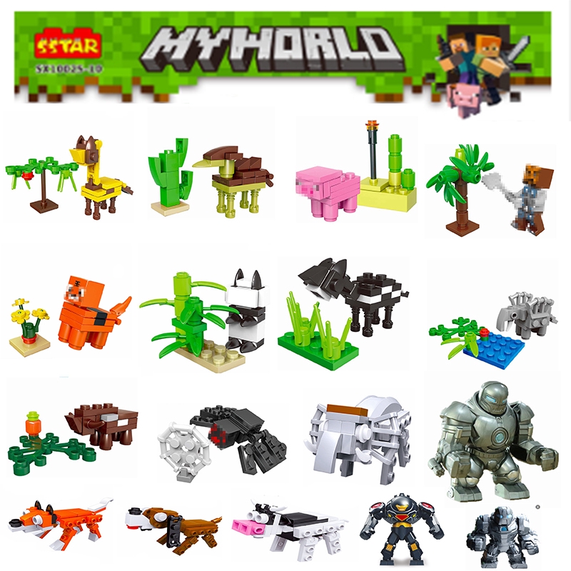 Single Sale Animals Minecraft Series Minecraft Education Model Children