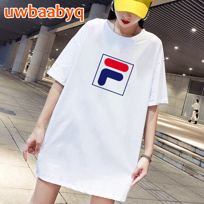 women's fila t shirt dress