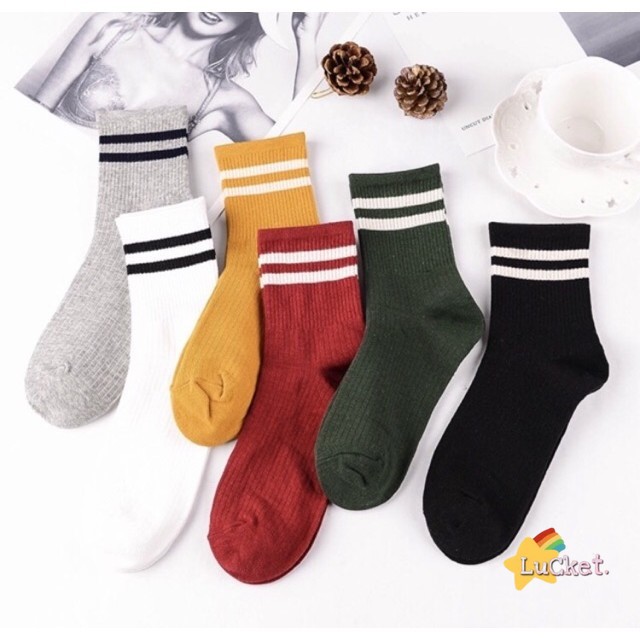 lucket Korean Socks Mid Cut Sock Baseball Foot Socks Iconic Socks ...