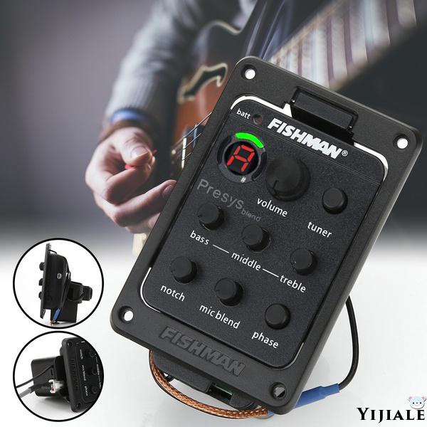 YJ★Fishman Presys 201 Acoustic Guitar Preamp Piezo Pickup EQ Equalizer