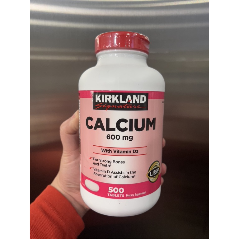 Kirkland Signature Calcium 600 mg. with Vitamin D3, 500 Tablets