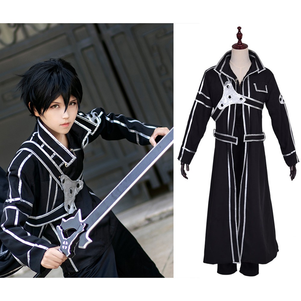 Sword Art Online Kirito Kirigaya Kazuto Cosplay Costume Shopee Philippines