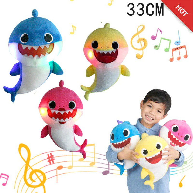 baby shark singing plush doll