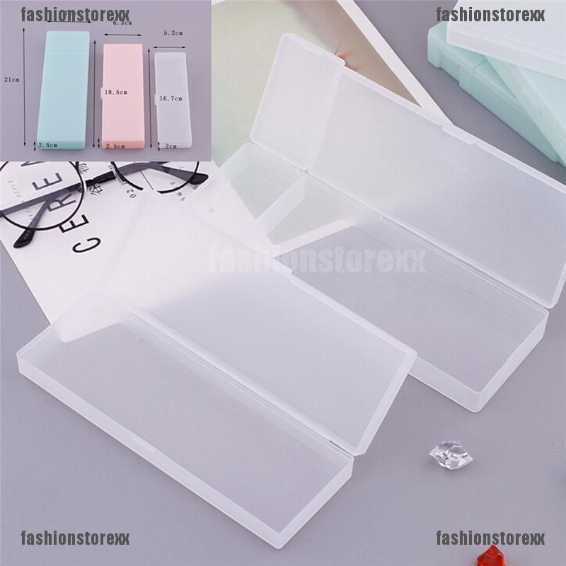 clear box pencil case