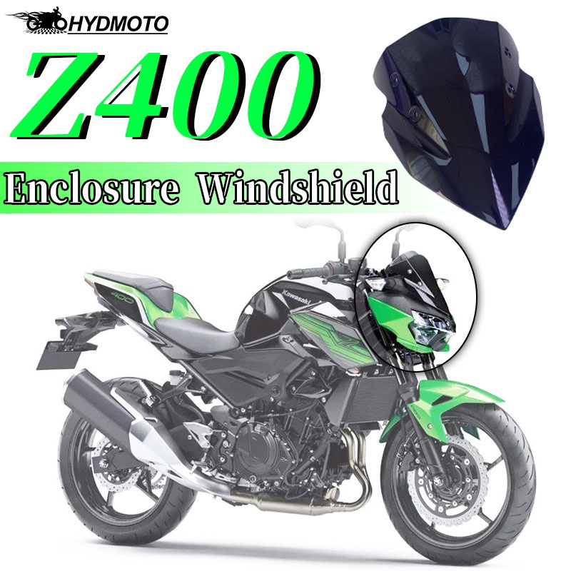 For KAWASAKI Z400 20192022 Windscreen Windshield Front Air Deflector