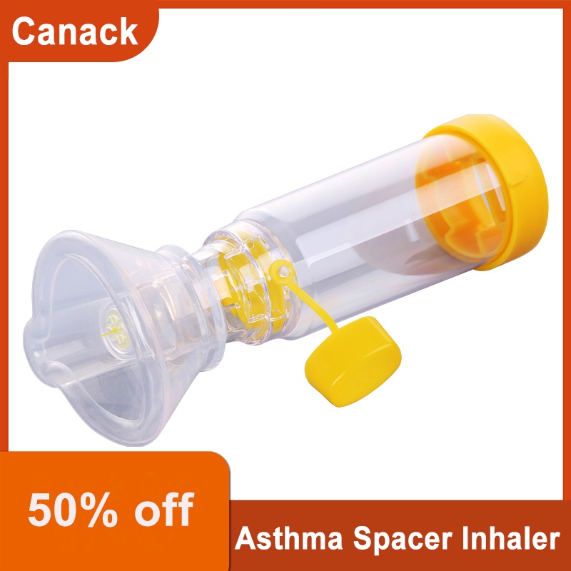 Canack Asthma Spacer Inhaler Spacer Device Silicone Aerosol Cabin