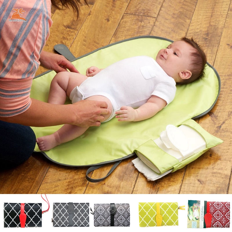 portable changing mat with storage
