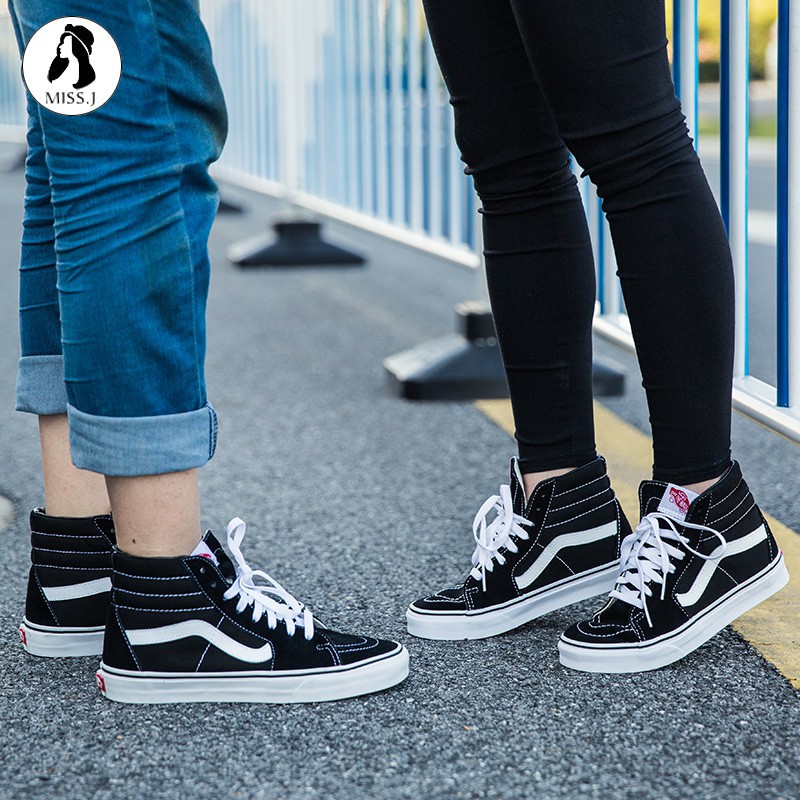 Vans Couple Classic High Sk8 Hi Men And Women Shoes Canvas S