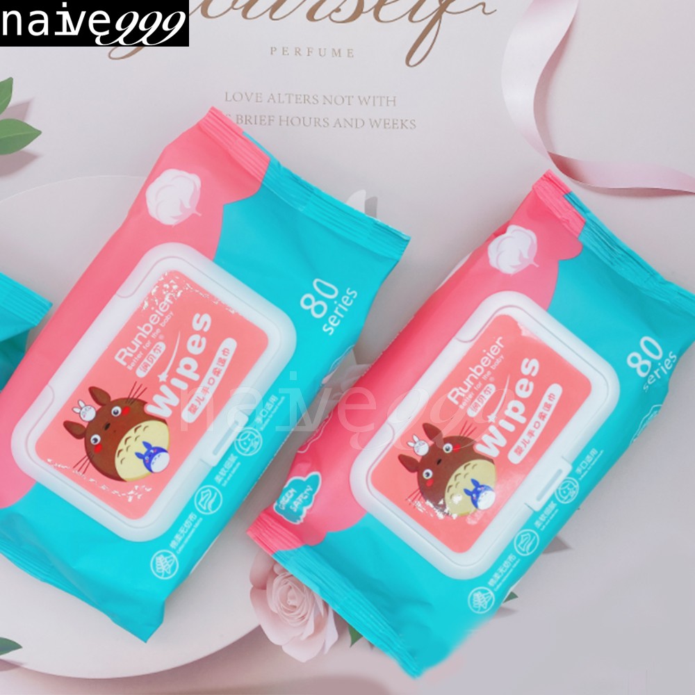 summer girl BABY WIPES 80pcs per pack(NonAlcoholwetwipes) Shopee