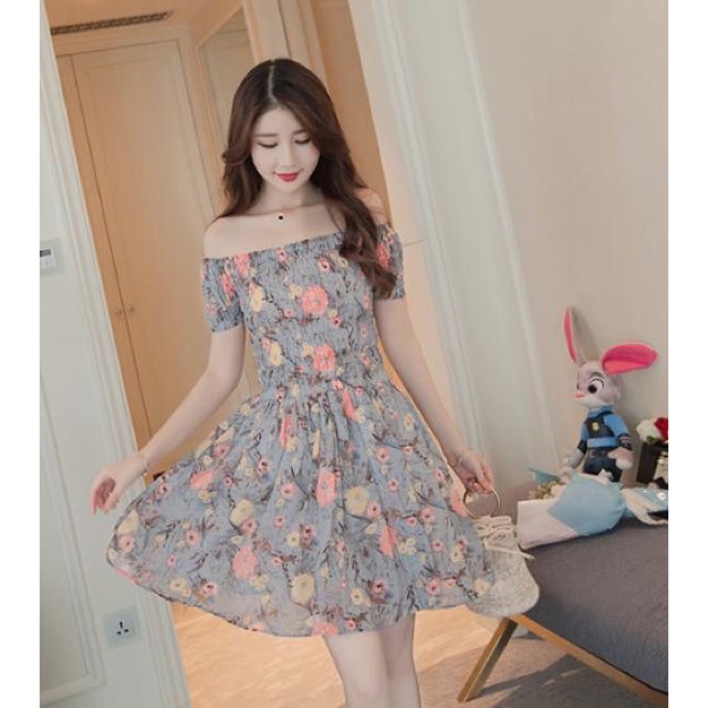 shopee off shoulder dress