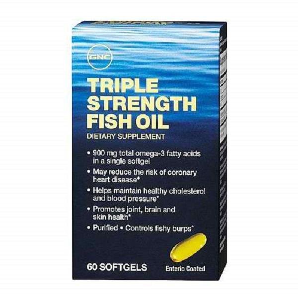 GNC Triple Strength Fish Body Oil 60 sg (Best by October 2023
