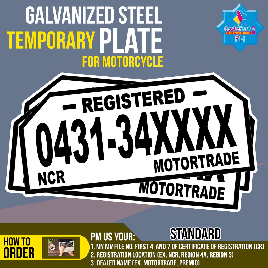 customized-temporary-plate-number-galvanized-plate-and-cut-out-decals