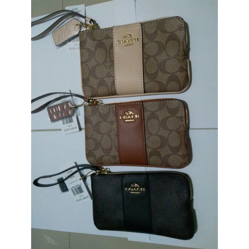 women's coach wristlet wallet