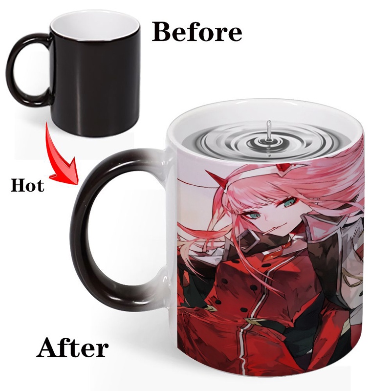 ☌○❆DARLING Zero Two 02 anime Mug Cup Magic Ceramic Coffee Breakfast Water  Cup Cups Hot Cold Heat Sen | Shopee Philippines
