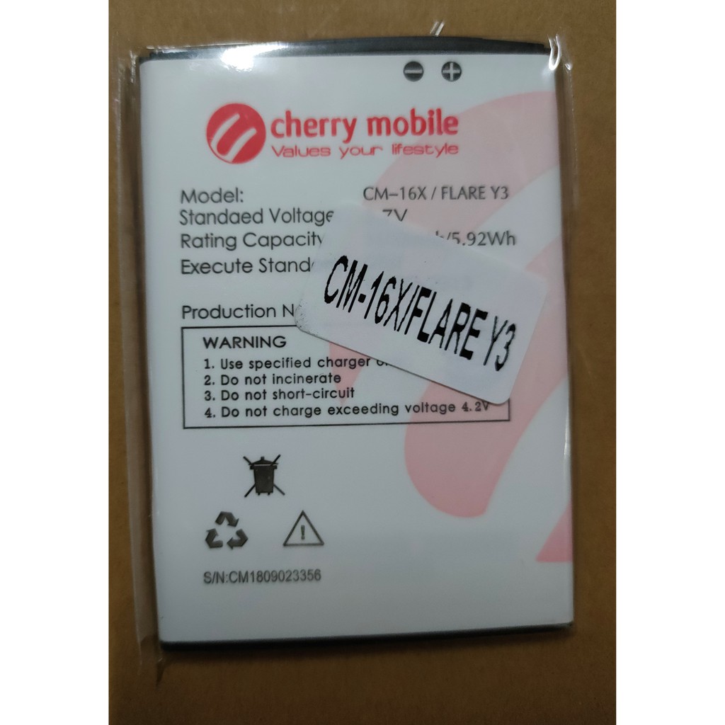 CM-16X/FLARE Y3 CHERRY MOBILE BATTERY for cherry mobile battery | Shopee  Philippines