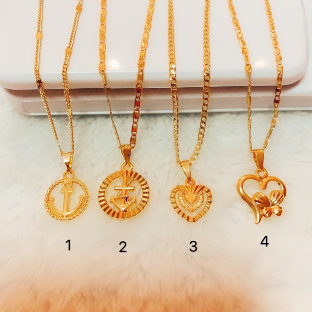 fashion jewelry 24k gold plated Bangkok gold necklace for women kwentas