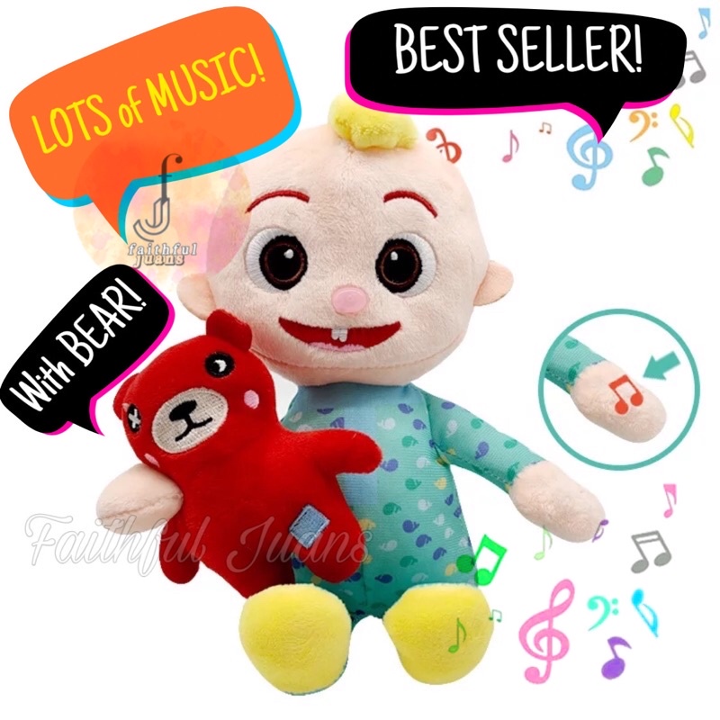 JJ Music Teddy Bear Baby Alive Plush Toy Sing Fluffy birthday