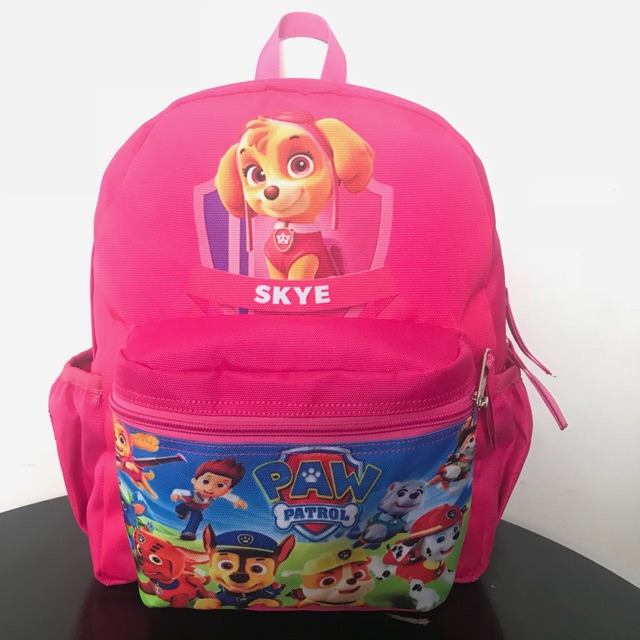 skye paw patrol book bag