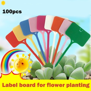6 Colors 50/100/300X Plastic T-type Garden Labels Flower Nursery Tags Marker 15 