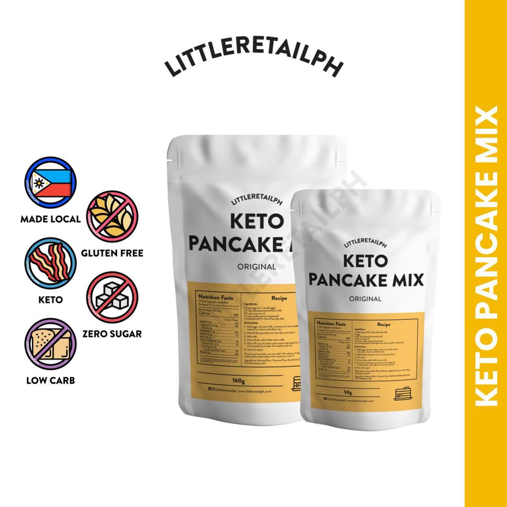 Keto/Low Carb Pancake Mix (made of ketoapproved ingredients) Shopee