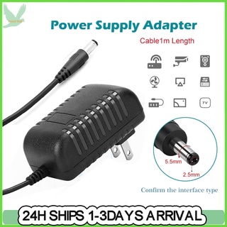 12V 2A Power Supply Adaptor AC 100-240V to DC 12V adapter For CCTV Security/TV Plus/WIFI Routers/DV
