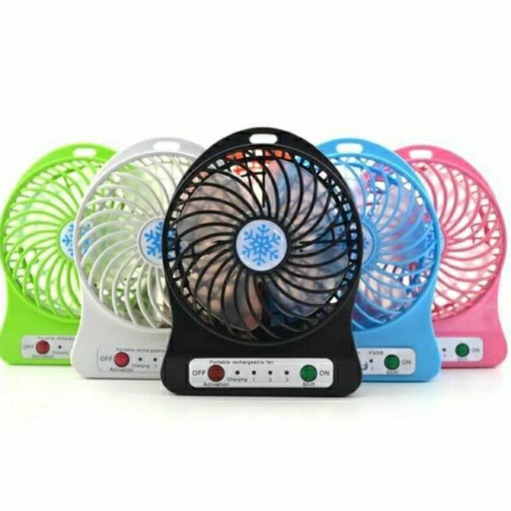 COD Mini Portable USB Fan Cooling Desk Fan Rechargeable Shopee