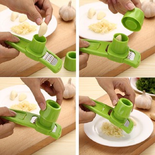 Manual Garlic Peeler Functional Ginger Squeezer Grater  Slicer Cutter kitchen tools #4