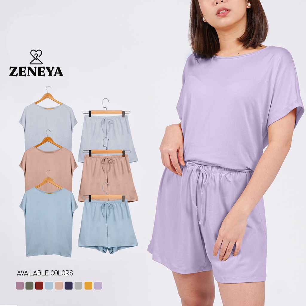 Zeneya Coordinates Set for Women Shirt and Shorts Terno Top Tops Tshirt