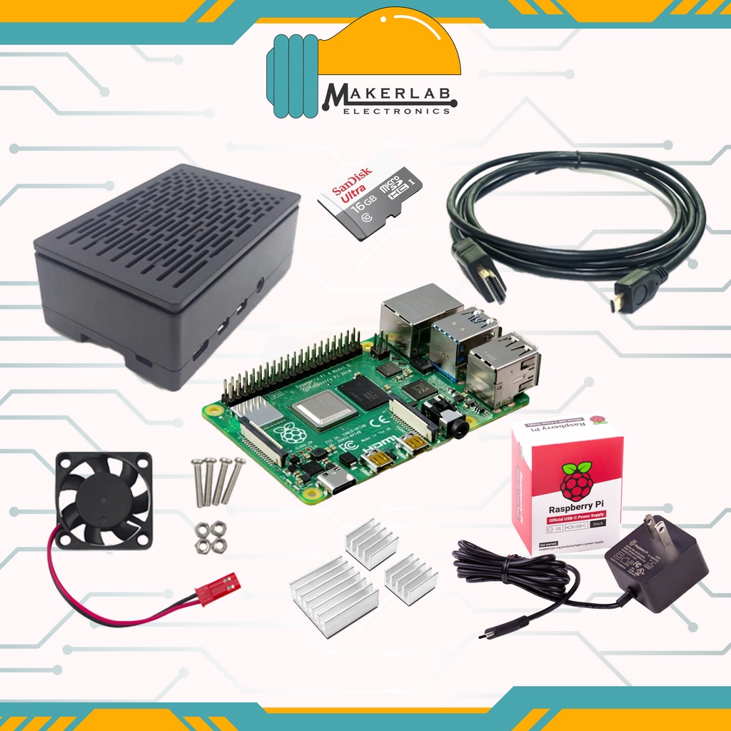 Raspberry Pi 4 Model B Starter Kit 4gb Ram Shopee Philippines