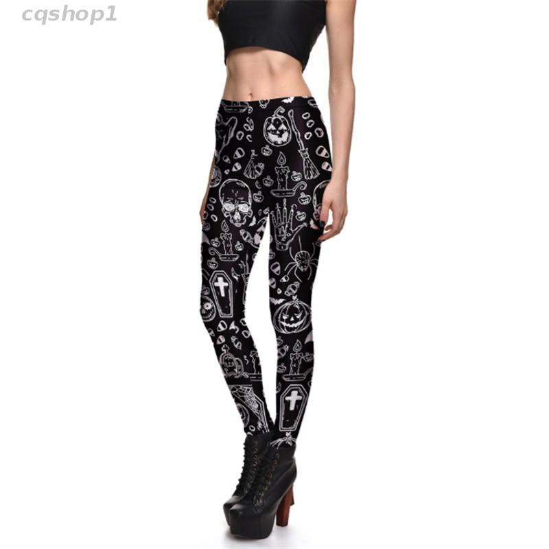 Cqshop Women Legging Pattern Print Fitness Leggings Pants Shopee Philippines