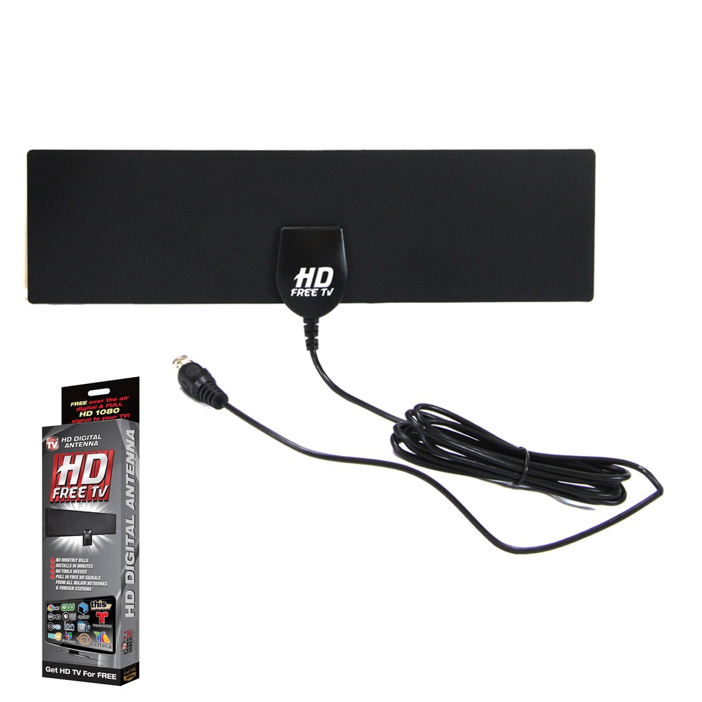 Indoor digital tv antenna amplified hdtv antenna 50 miles range high ...