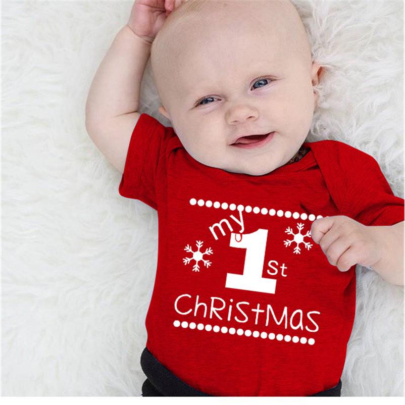 baby boy christmas romper