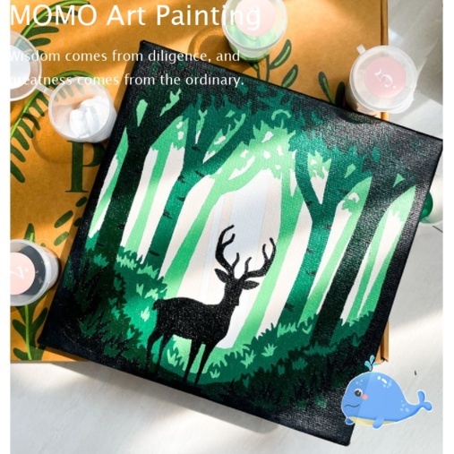 Photo Custom ️20x20cm with frame Canvas paint paint Paint by Number