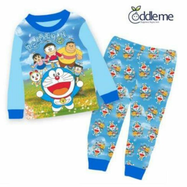 Doraemon Pajama Set Kids Sleepwear Set Shopee Philippines