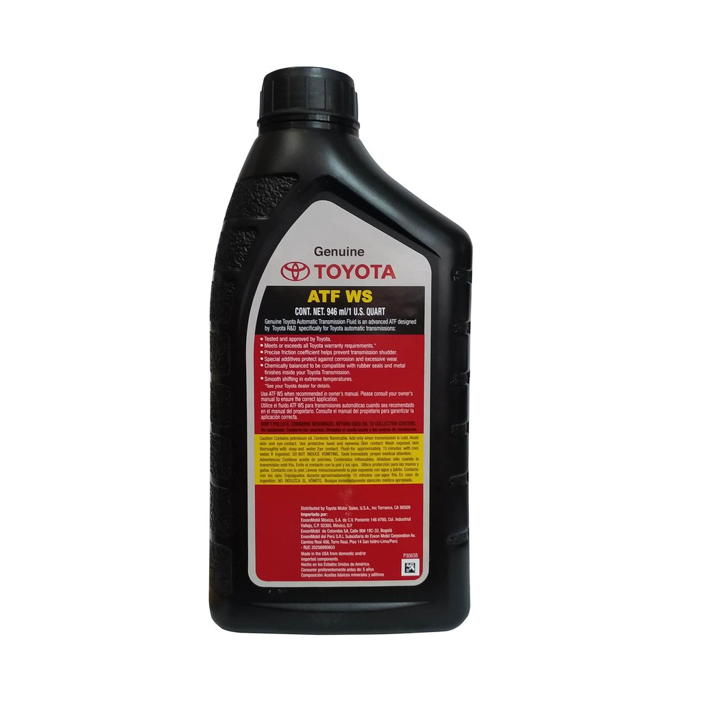 Toyota ATF WS ( Automatic Transmission Fluid ) 1L ( 1 Liter )motorcycle