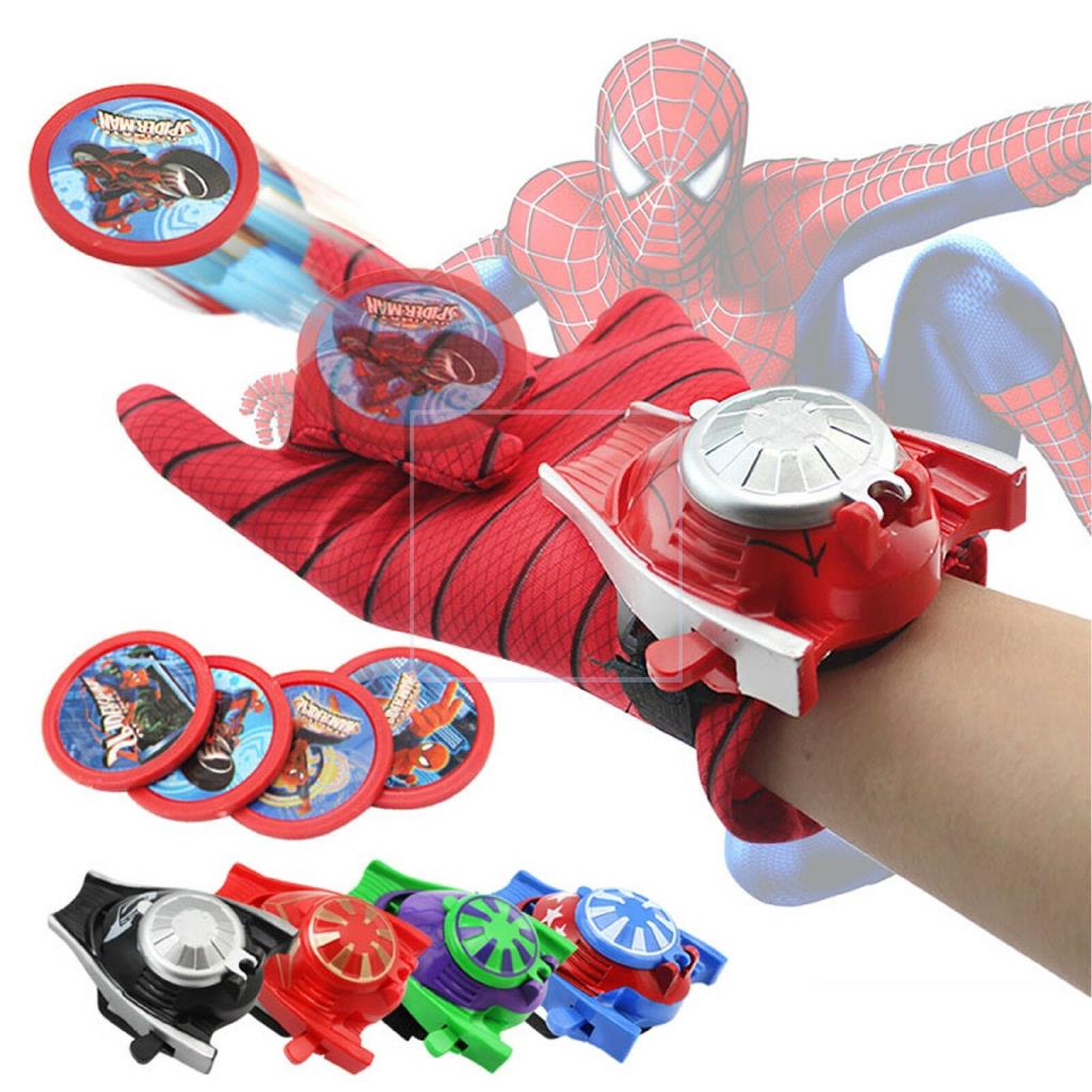 Available】☎Kids Toy Cartoon Avengers Launchers Gloves Super Hero Spider Man  Cosplay Gift | Shopee Philippines