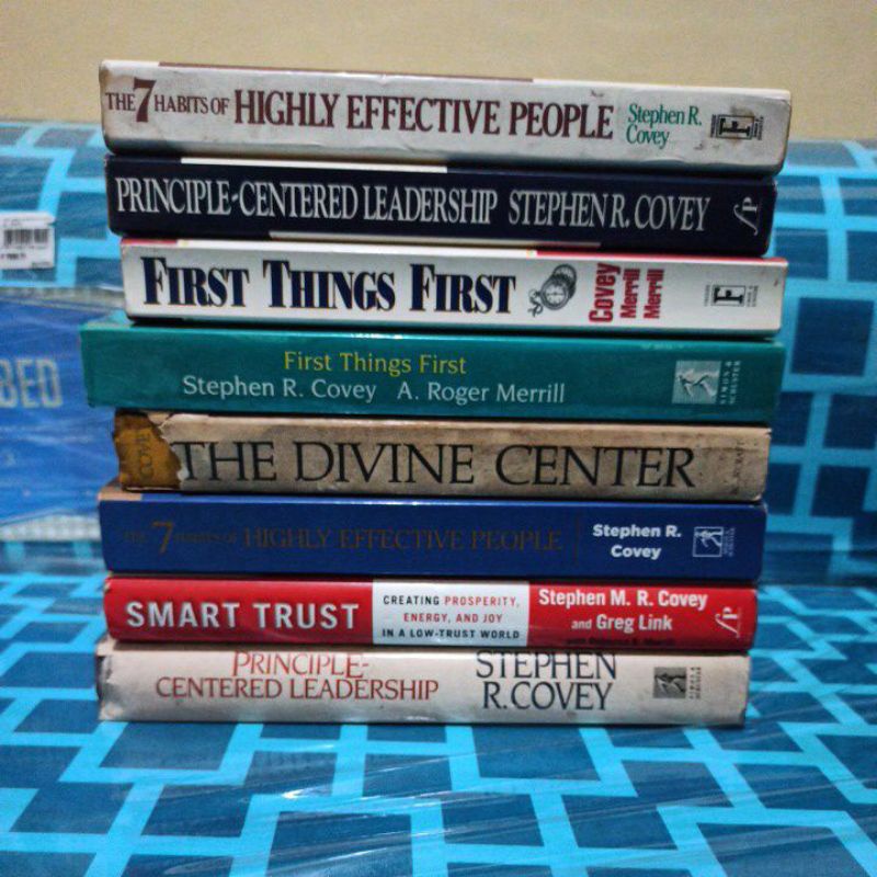 Featured image of restock] Stephen Covey 7 habits of highly effective people smart trust principle-centered leadership