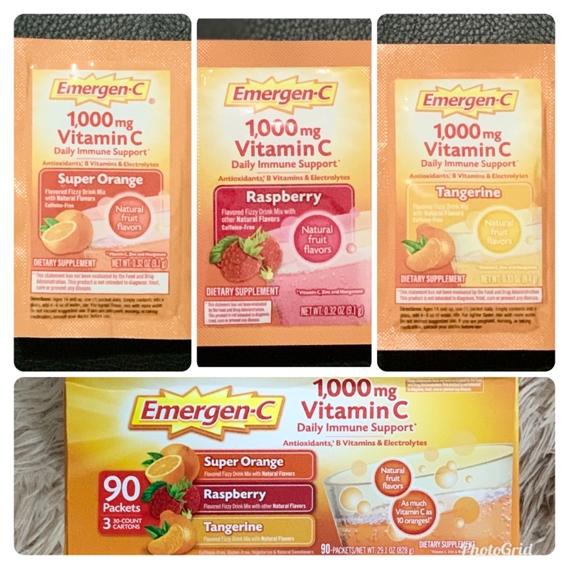 EmergenC 1000mg Vitamin C Powder, (sold per sachet) Shopee Philippines