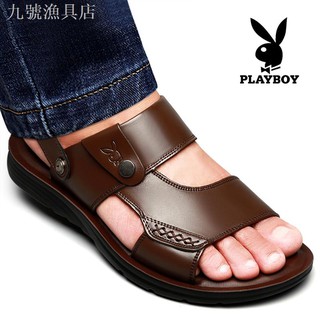 male leather sandals