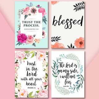 ENCOURAGING Bible Verse Laminated Wall Decor A4 size | Shopee Philippines