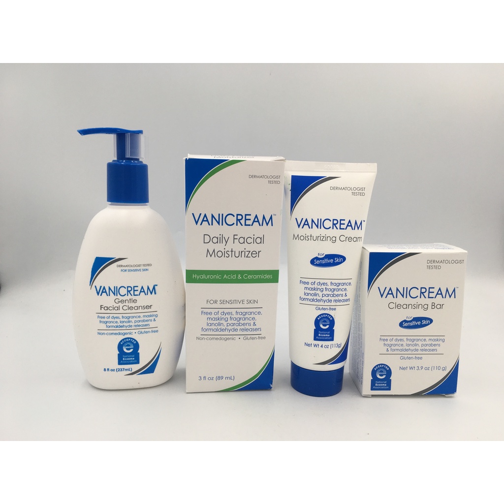Vanicream Daily Facial Moisturizer / Moisturizing Cream / Cleansing Bar