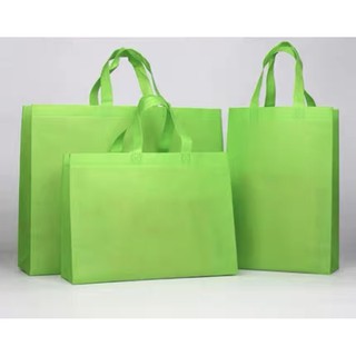2pieces Folding non-woven tote bag custom supermarket clothing shopping bag non-woven bag food bag #7